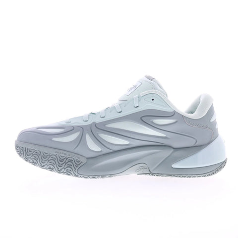 Reebok Angel Reese 1 Mens Blue Leather Lace Up Athletic Basketball Shoes
