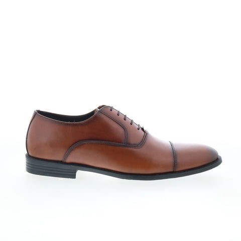 Studio Belvedere Angelo Mens Brown Leather Oxfords & Lace Ups Cap Toe Shoes