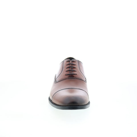 Studio Belvedere Angelo Mens Brown Leather Oxfords & Lace Ups Cap Toe Shoes