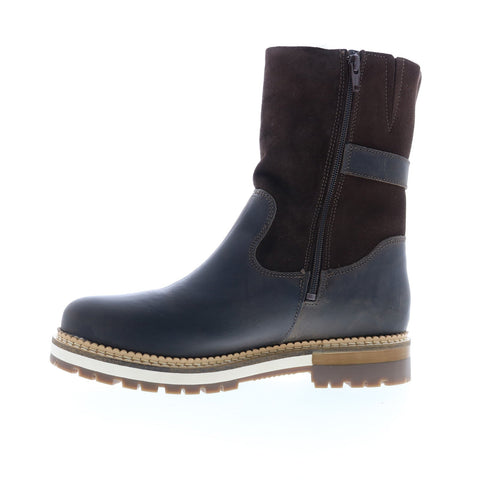 Bos. & Co. Annex Womens Brown Suede Zipper Casual Dress Boots