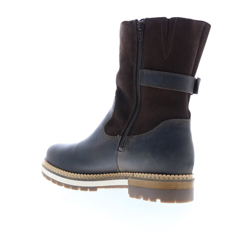 Bos. & Co. Annex Womens Brown Suede Zipper Casual Dress Boots