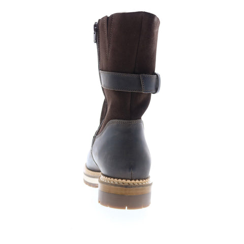 Bos. & Co. Annex Womens Brown Suede Zipper Casual Dress Boots