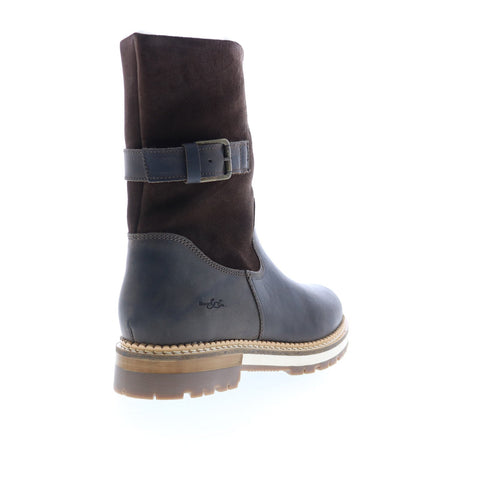 Bos. & Co. Annex Womens Brown Suede Zipper Casual Dress Boots