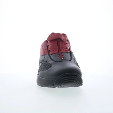 Reebok Answer IV Mens Red Leather Zipper Athletic Basketball Shoes