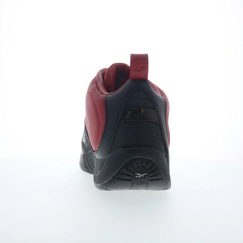 Reebok Answer IV Mens Red Leather Zipper Athletic Basketball Shoes