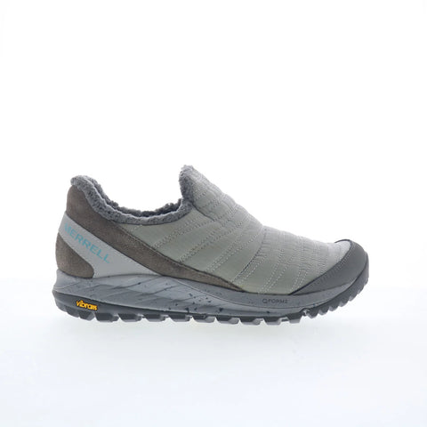 Merrell Antora Sneaker Moc J066952 Womens Gray Canvas Clog Flats Shoes
