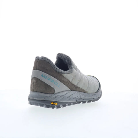 Merrell Antora Sneaker Moc J066952 Womens Gray Canvas Clog Flats Shoes
