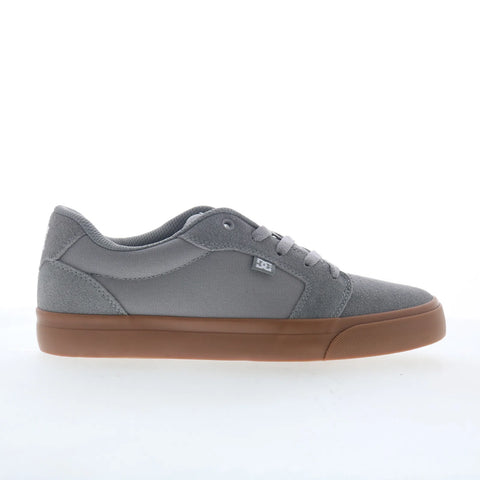 DC Anvil DC01635020-GRYGUM Mens Gray Canvas Skate Inspired Sneakers Shoes