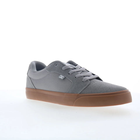 DC Anvil DC01635020-GRYGUM Mens Gray Canvas Skate Inspired Sneakers Shoes