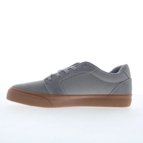 DC Anvil DC01635020-GRYGUM Mens Gray Canvas Skate Inspired Sneakers Shoes