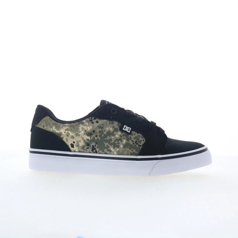 DC Anvil TX 320040-XKCW Mens Black Canvas Skate Inspired Sneakers Shoes