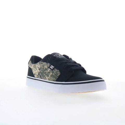 DC Anvil TX 320040-XKCW Mens Black Canvas Skate Inspired Sneakers Shoes