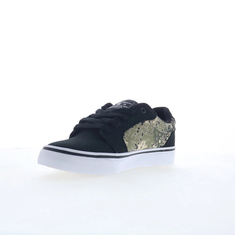 DC Anvil TX 320040-XKCW Mens Black Canvas Skate Inspired Sneakers Shoes