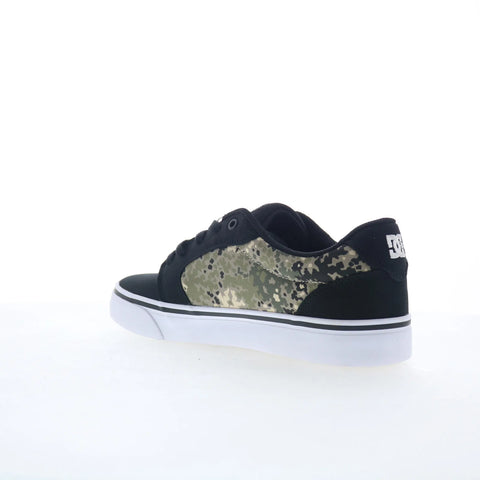 DC Anvil TX 320040-XKCW Mens Black Canvas Skate Inspired Sneakers Shoes