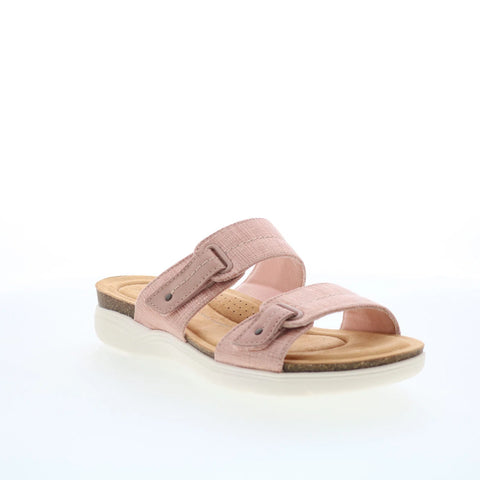 Clarks April Dusk 26172319 Womens Pink Synthetic Slides Sandals Shoes