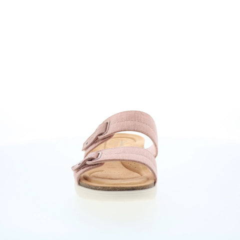 Clarks April Dusk 26172319 Womens Pink Synthetic Slides Sandals Shoes