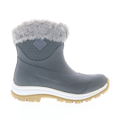 Original Muck Apres Slip On Ankle AG APV100 Womens Gray Synthetic Winter Boots