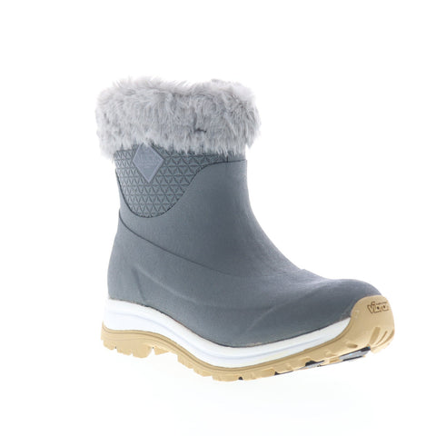 Original Muck Apres Slip On Ankle AG APV100 Womens Gray Synthetic Winter Boots