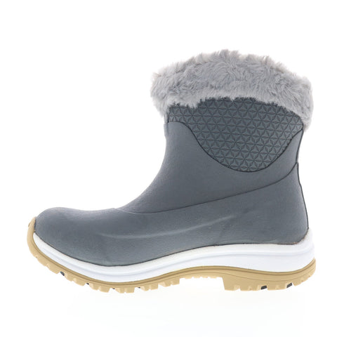 Original Muck Apres Slip On Ankle AG APV100 Womens Gray Synthetic Winter Boots