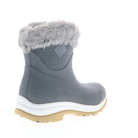 Original Muck Apres Slip On Ankle AG APV100 Womens Gray Synthetic Winter Boots