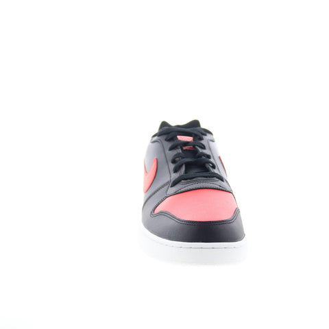 Nike Ebernon Low AQ1775-004 Mens Black Leather Lifestyle Sneakers Shoes