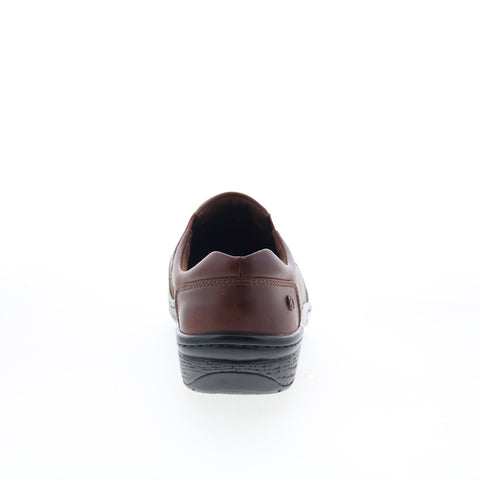 Klogs Arbor ARBOR Mens Brown Wide Leather Loafers & Slip Ons Casual Shoes