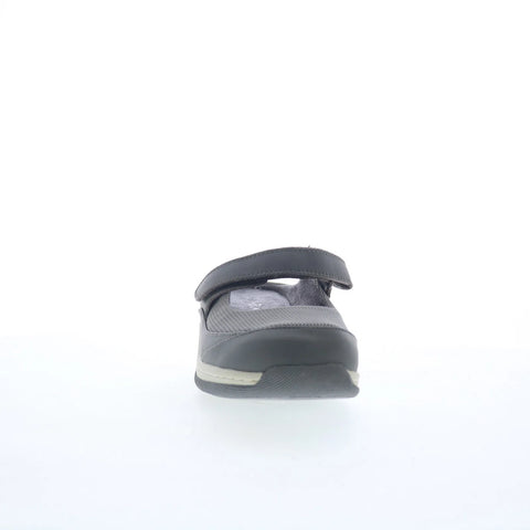 Softwalk Arcadia S2200-058 Womens Gray Canvas Strap Clog Flats Shoes