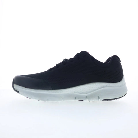 Skechers Arch Fit Mens Black Extra Wide Mesh Lifestyle Sneakers Shoes