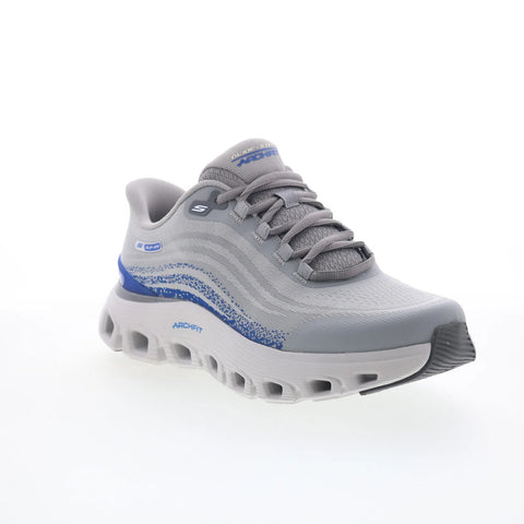 Skechers Slip-ins Wave - Zanaro Mens Gray Extra Wide Lifestyle Sneakers Shoes