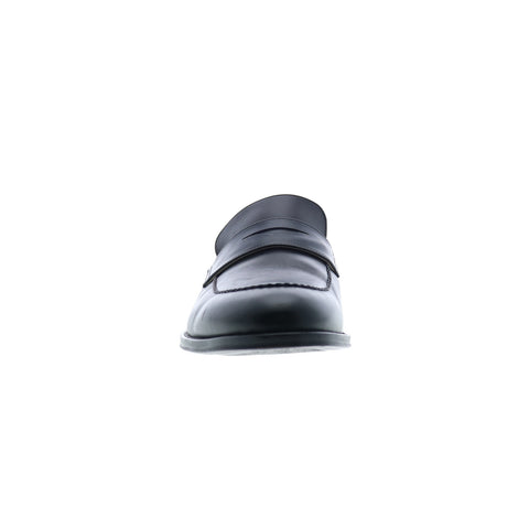 Bruno Magli Arezzo AREZZO1 Mens Black Leather Loafers & Slip Ons Penny Shoes