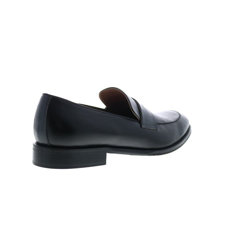 Bruno Magli Arezzo AREZZO1 Mens Black Leather Loafers & Slip Ons Penny Shoes