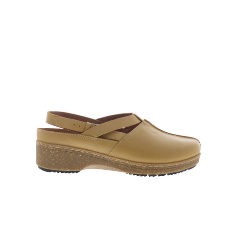 Softwalk Arica S2500-733 Womens Yellow Leather Slip On Slides Flats Shoes