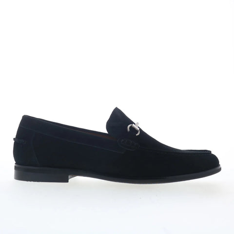 Steve Madden Arista ARIS02M1 Mens Black Suede Loafers & Slip Ons Casual Shoes