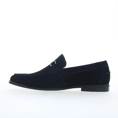 Steve Madden Arista ARIS02M1 Mens Black Suede Loafers & Slip Ons Casual Shoes