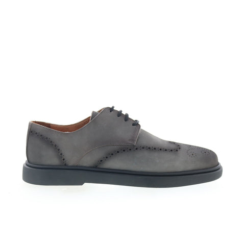 Studio Belvedere Arno Mens Gray Oxfords & Lace Ups Wingtip & Brogue Shoes