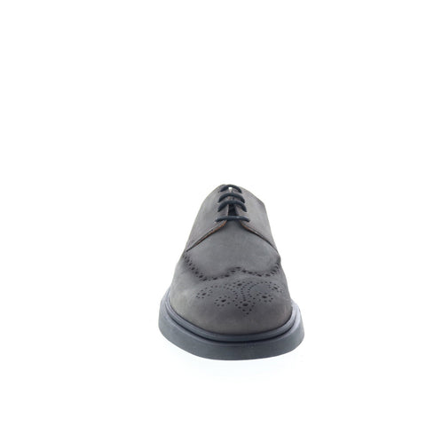 Studio Belvedere Arno Mens Gray Oxfords & Lace Ups Wingtip & Brogue Shoes