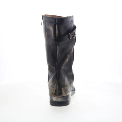 A.S. 98 Arthur Womens Black Leather Zipper Casual Dress Boots