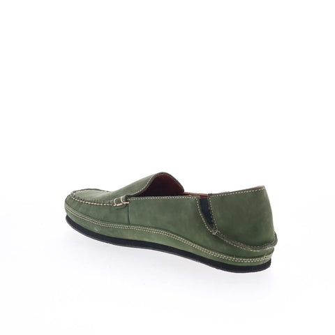 T.B. Phelps Ashby Mens Green Nubuck Slip On Loafers & Slip Ons Casual ...