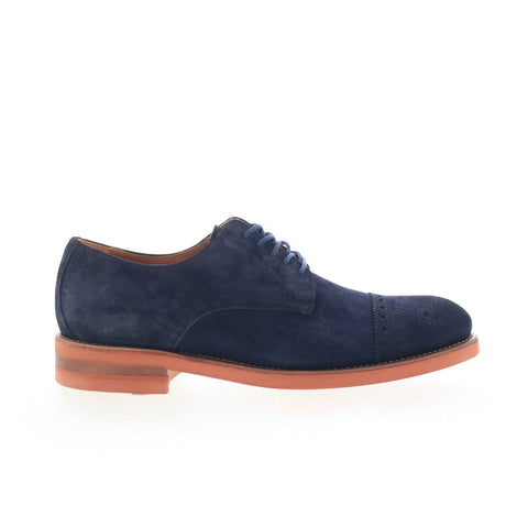 Johnston & Murphy Ashford 24-1509 Mens Blue Oxfords & Lace Ups Cap Toe Shoes