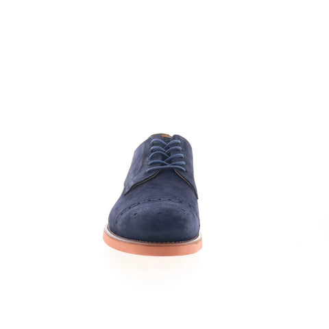 Johnston & Murphy Ashford 24-1509 Mens Blue Oxfords & Lace Ups Cap Toe Shoes