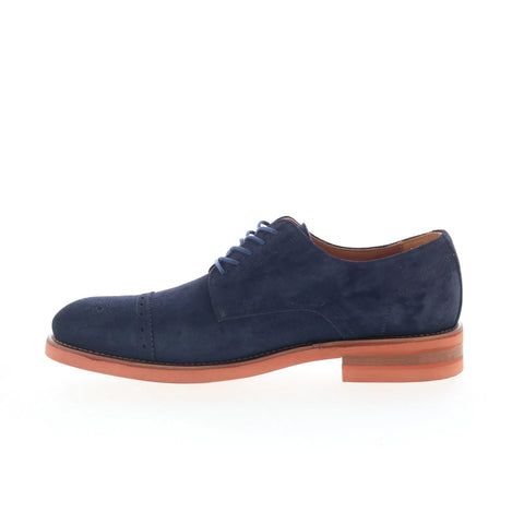 Johnston & Murphy Ashford 24-1509 Mens Blue Oxfords & Lace Ups Cap Toe Shoes