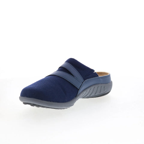 Spenco Ashton Wool Slide SP1046NVY Womens Blue Slides Sandals Shoes