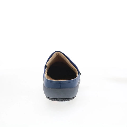 Spenco Ashton Wool Slide SP1046NVY Womens Blue Slides Sandals Shoes
