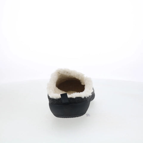 Spenco Ashton Wool Slide SP1048BLK Womens Black Suede Slides Sandals Shoes