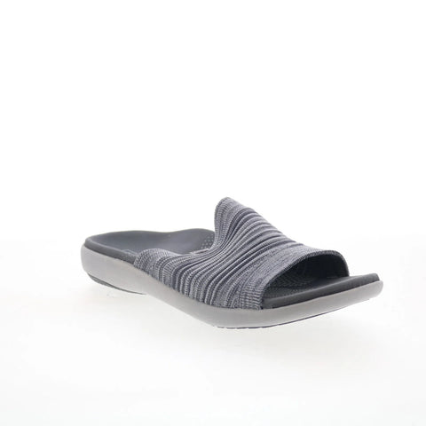 Spenco Astoria Slide SP1016DOV Womens Gray Canvas Slides Sandals Shoes