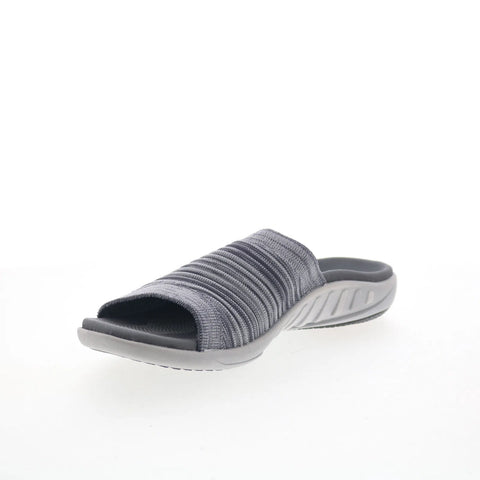 Spenco Astoria Slide SP1016DOV Womens Gray Canvas Slides Sandals Shoes