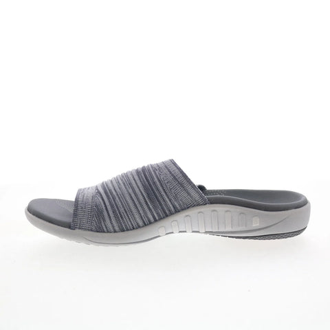 Spenco Astoria Slide SP1016DOV Womens Gray Canvas Slides Sandals Shoes