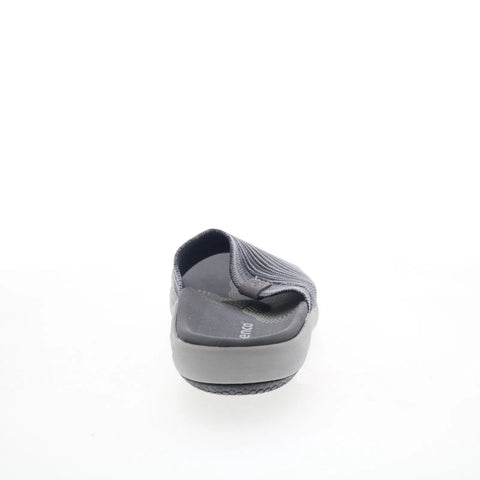Spenco Astoria Slide SP1016DOV Womens Gray Canvas Slides Sandals Shoes