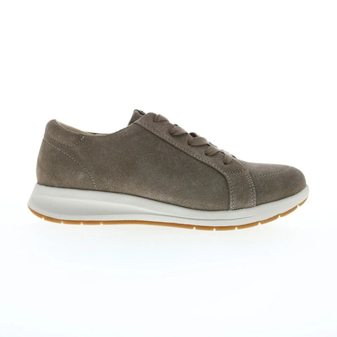 Revere Athens Womens Brown Leather Lace Up Lifestyle Sneakers Shoes
