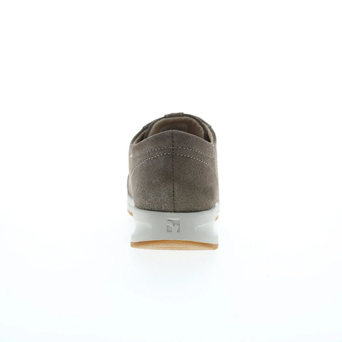 Revere Athens Womens Brown Leather Lace Up Lifestyle Sneakers Shoes